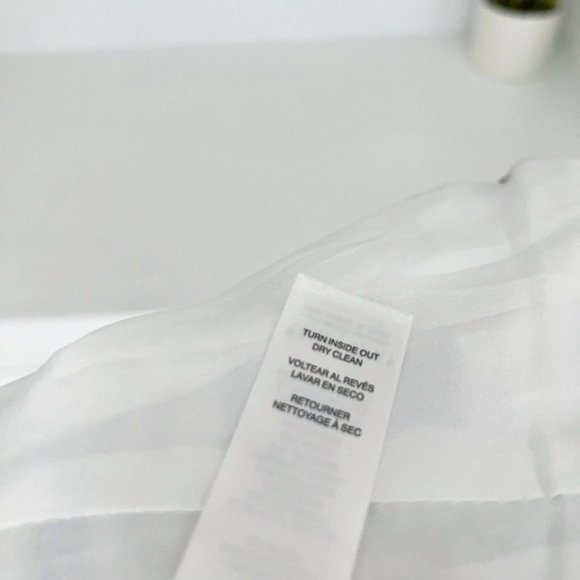 White House Black Market Stripe Metallic Fringe Tweed Blazer Jacket Size S - Picture 7 of 7